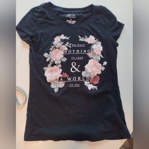 Freeze 'We Have Nothing To Lose & A World To See' Black Tee Junior Small